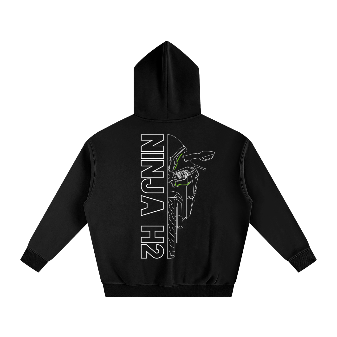 Ninja H2 Outline Hoodie – 7th Gear Apparel