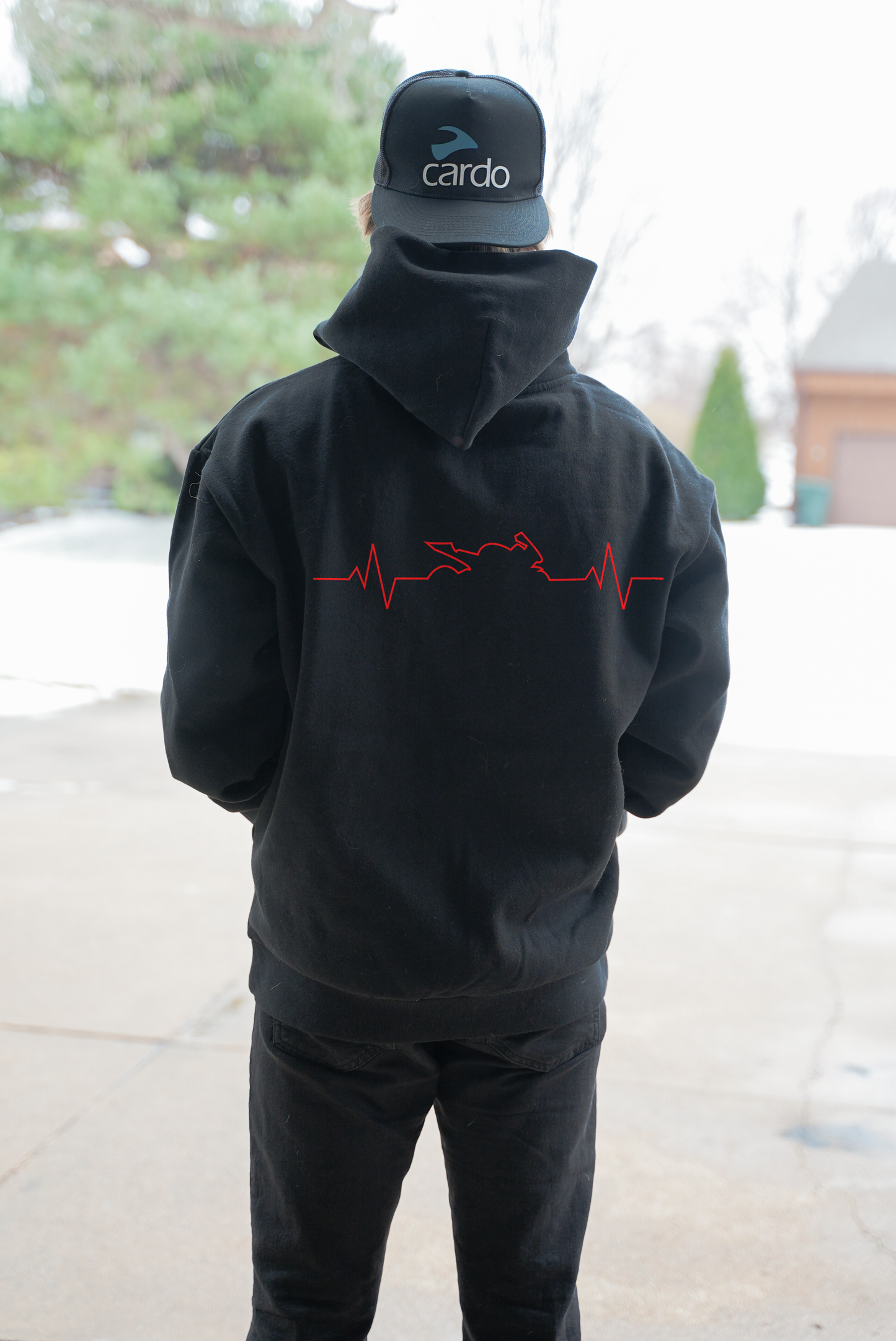 Red Heartbeat Hoodie