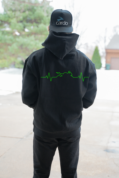 Green Heartbeat Hoodie
