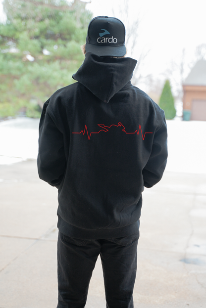 Red Heartbeat Hoodie